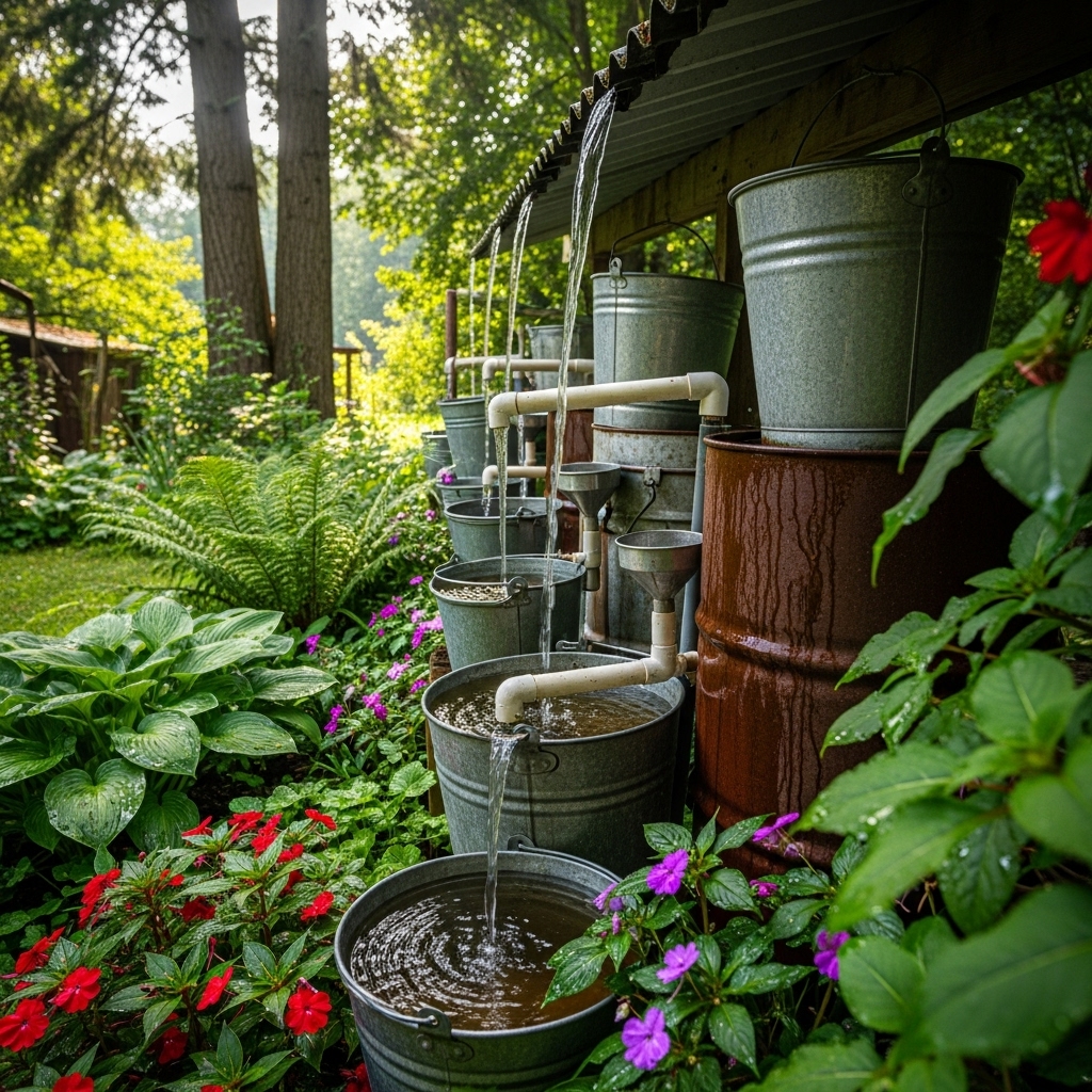 6. Rainwater Harvesting Buckets