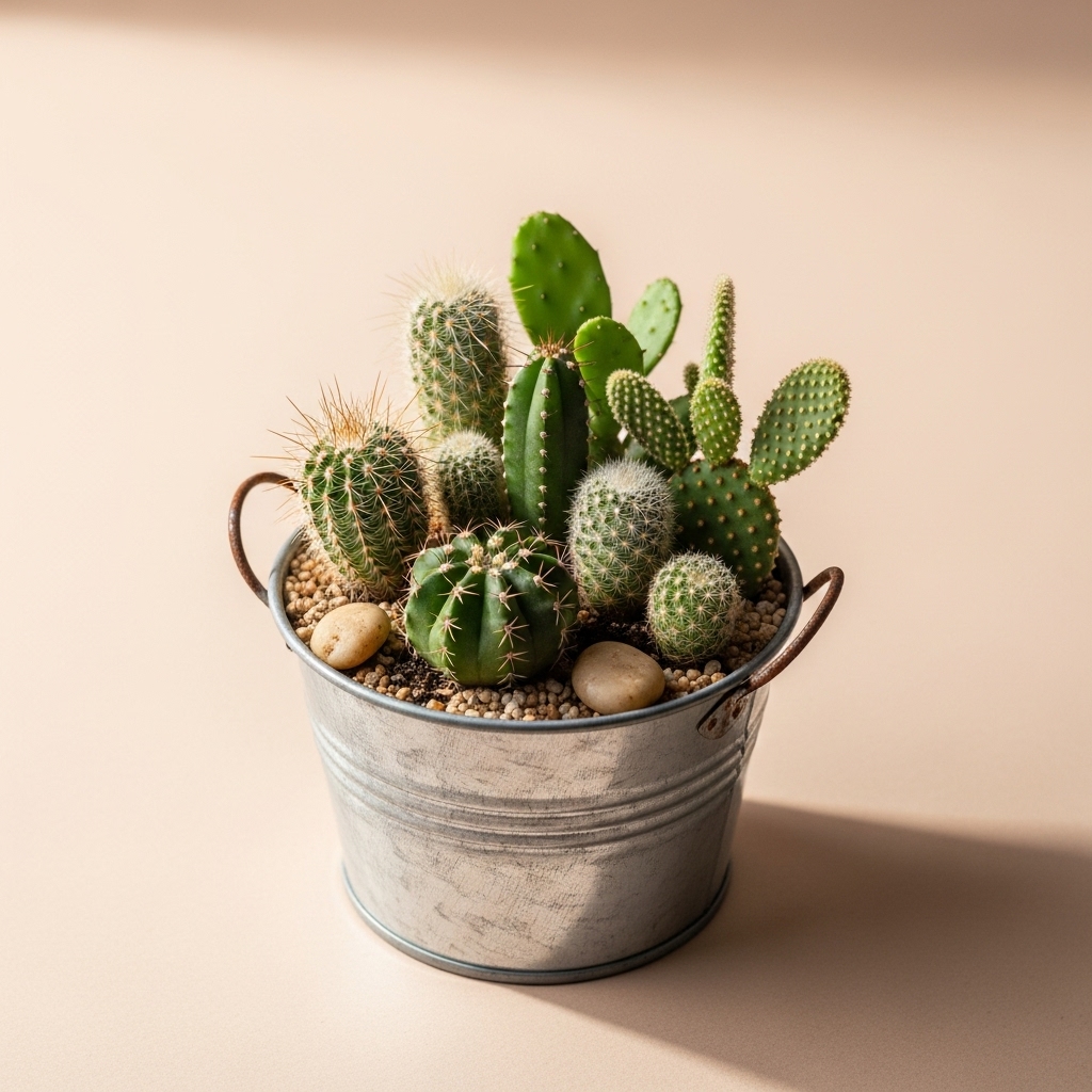 10. Miniature Cactus Garden