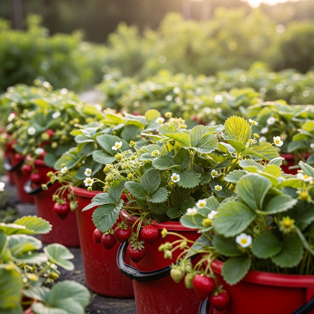 6. Berry Bucket Garden