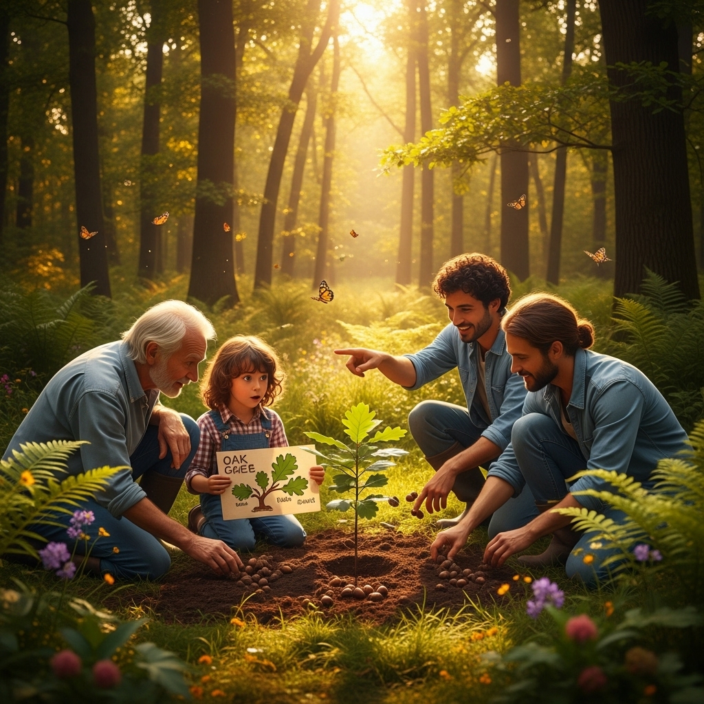 How to Plant and Grow Acorns Into Oak Trees
