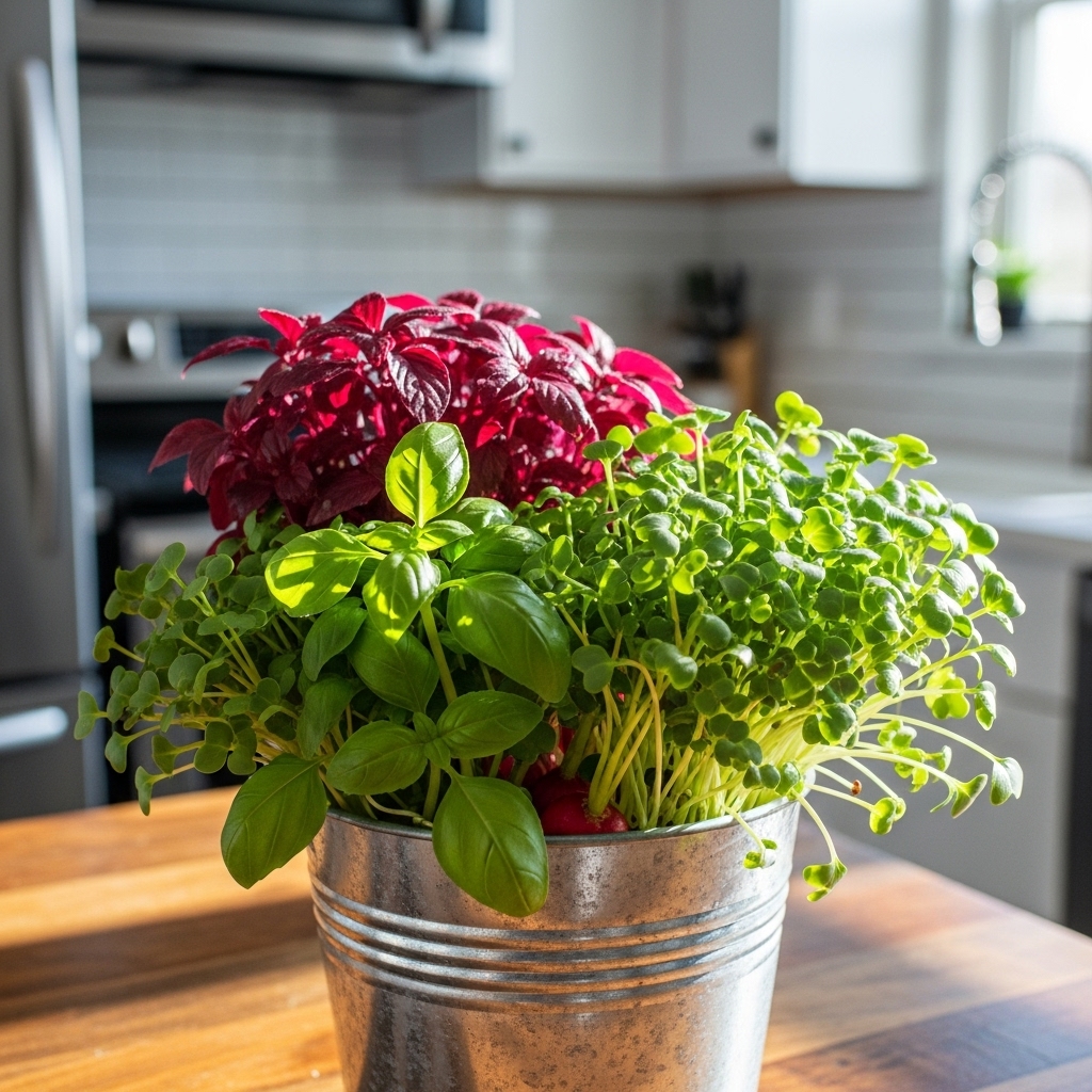 8. Micro-pousses en seaux