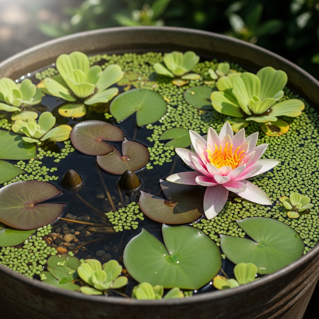5. Bucket Water Garden