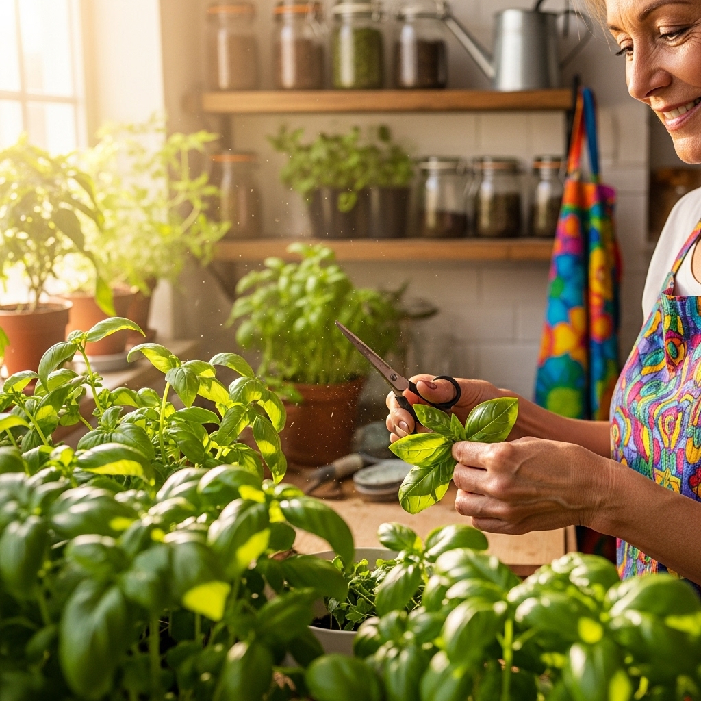 How to Trim a Basil Plant for More Leaves