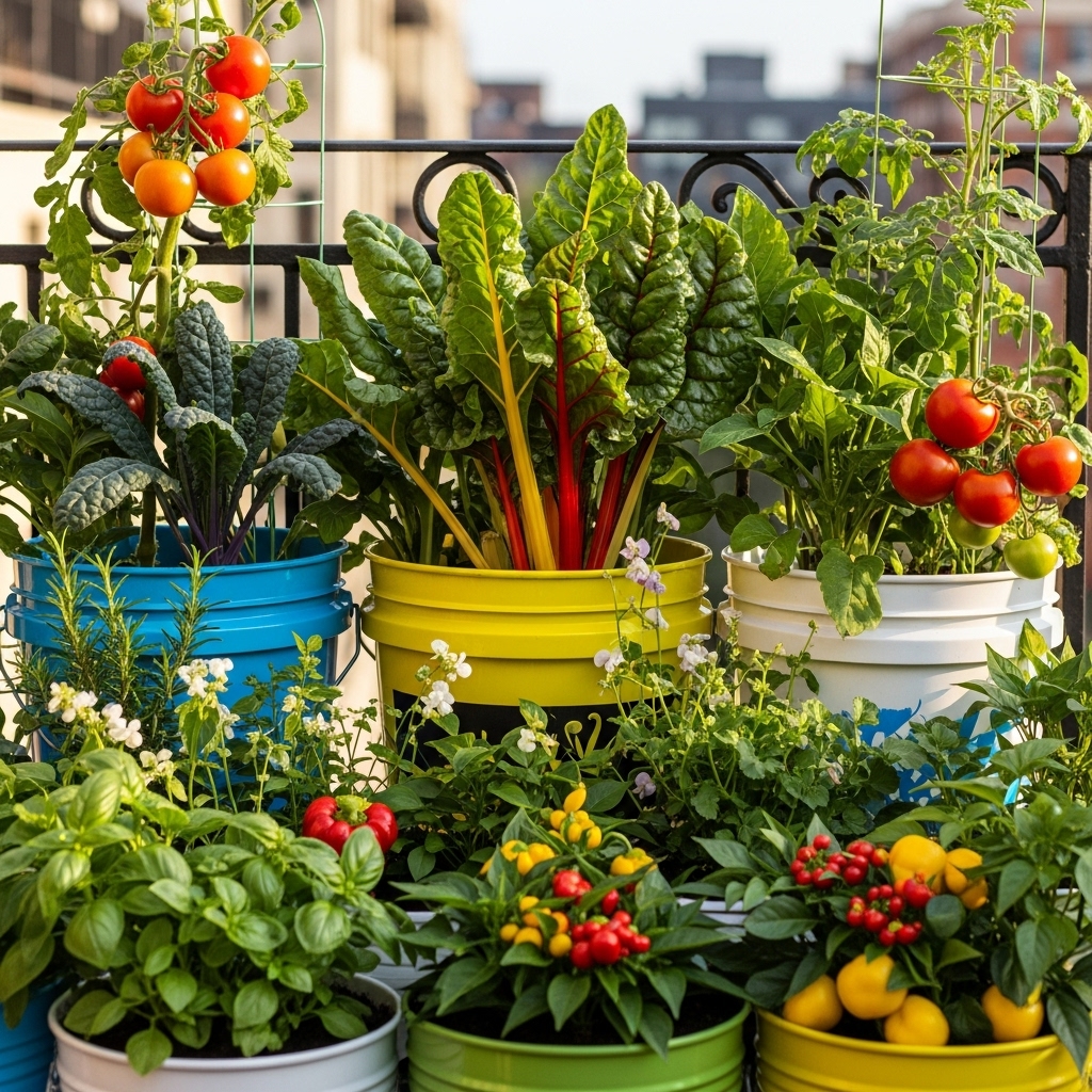 2. Vegetable Container Garden