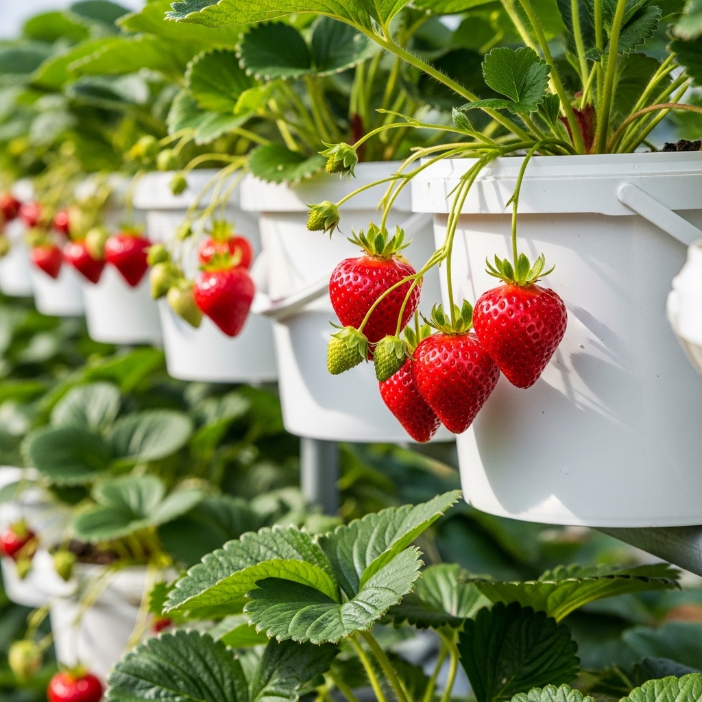 6. Strawberry Buckets