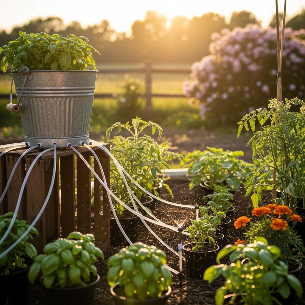 8. DIY Drip Irrigation Buckets
