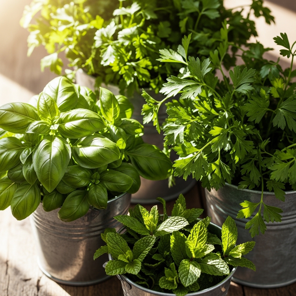 1. Herb Garden Buckets