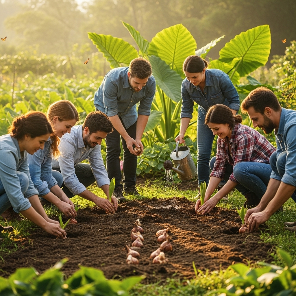 How to Plant Elephant Ear Bulbs for Huge Leaves