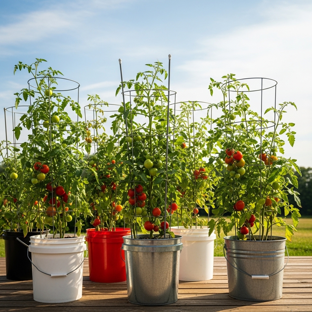 3. Tomato Tower Buckets