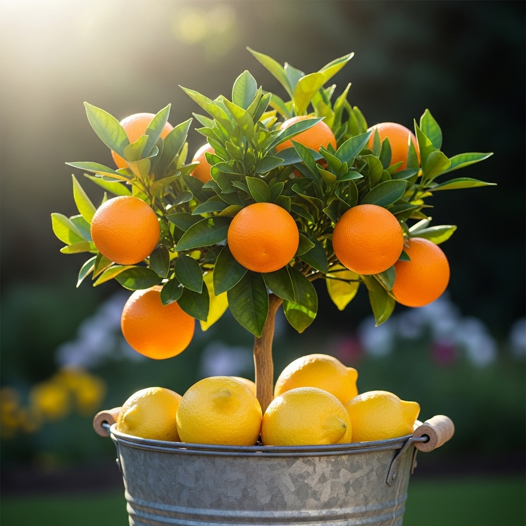 8. Citrus Tree Buckets