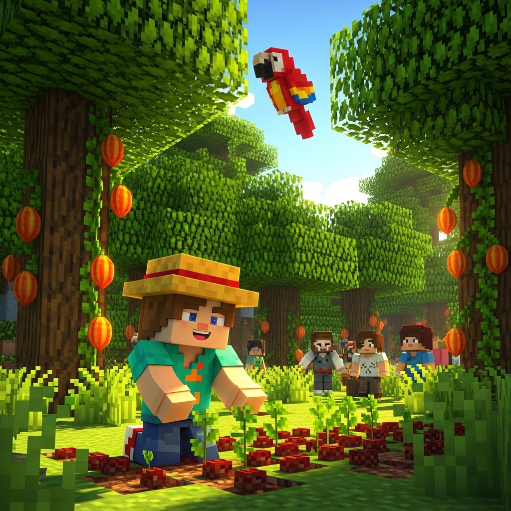How to Plant Cocoa Beans in Minecraft (Beginner Guide)