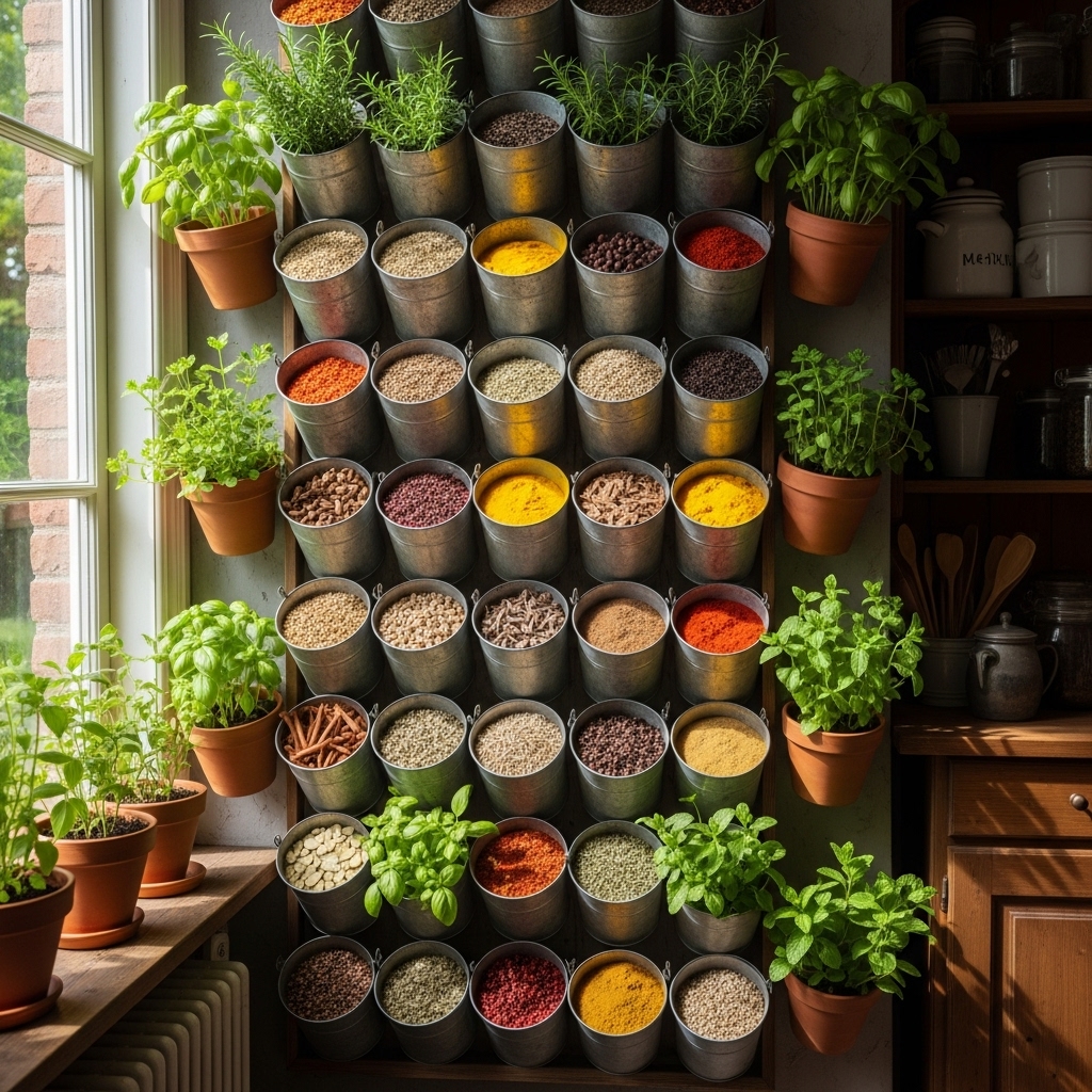 8. Spice Rack Buckets