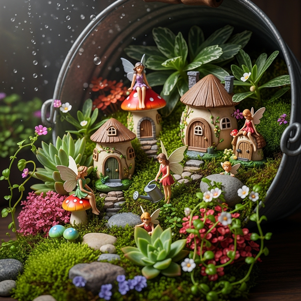5. Fairy Garden Buckets