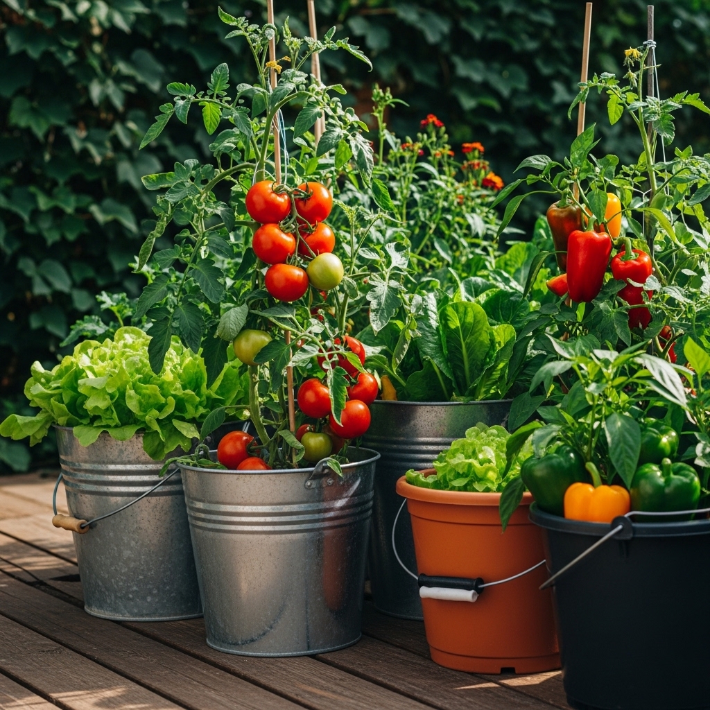 3. Vegetable Garden Buckets