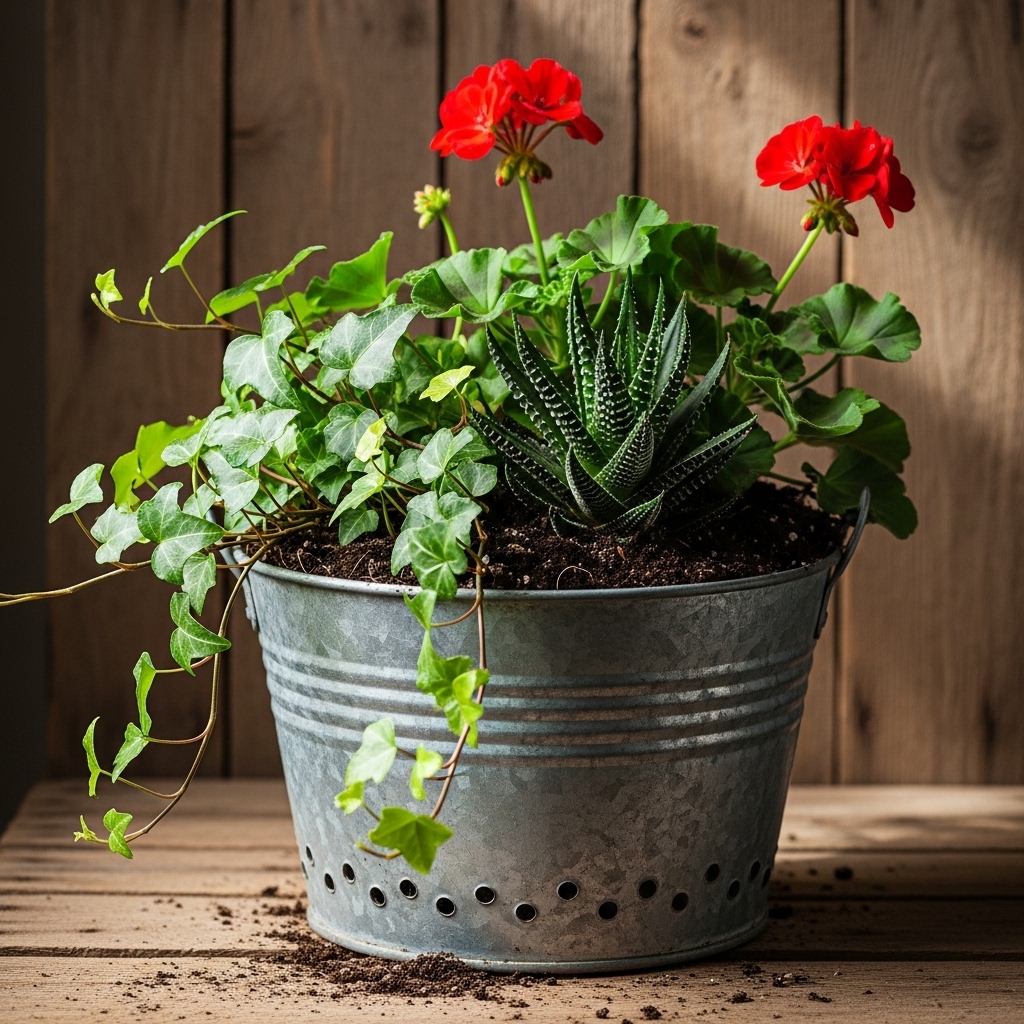 9. Bucket with Drainage Holes