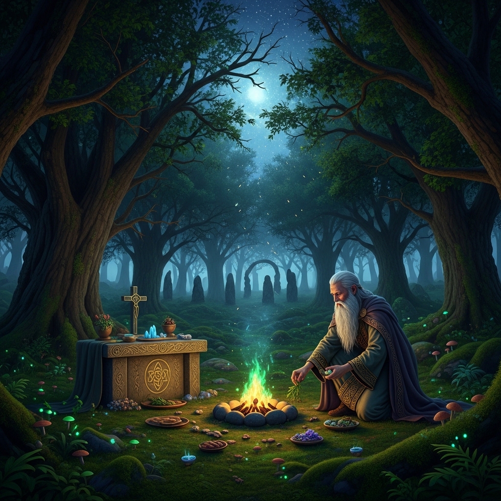 Yew Trees in Celtic Mythology and Druid Practices