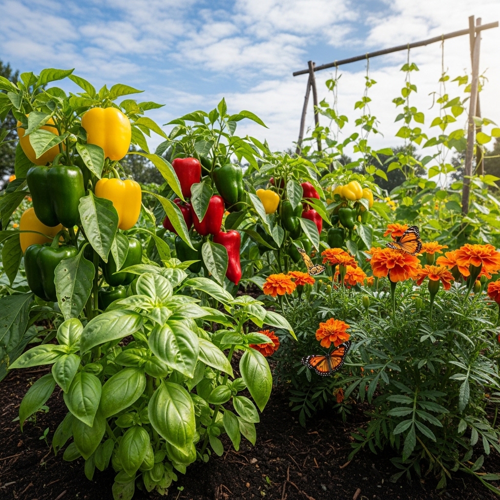 What to Plant With Peppers (Best Companion Plants)