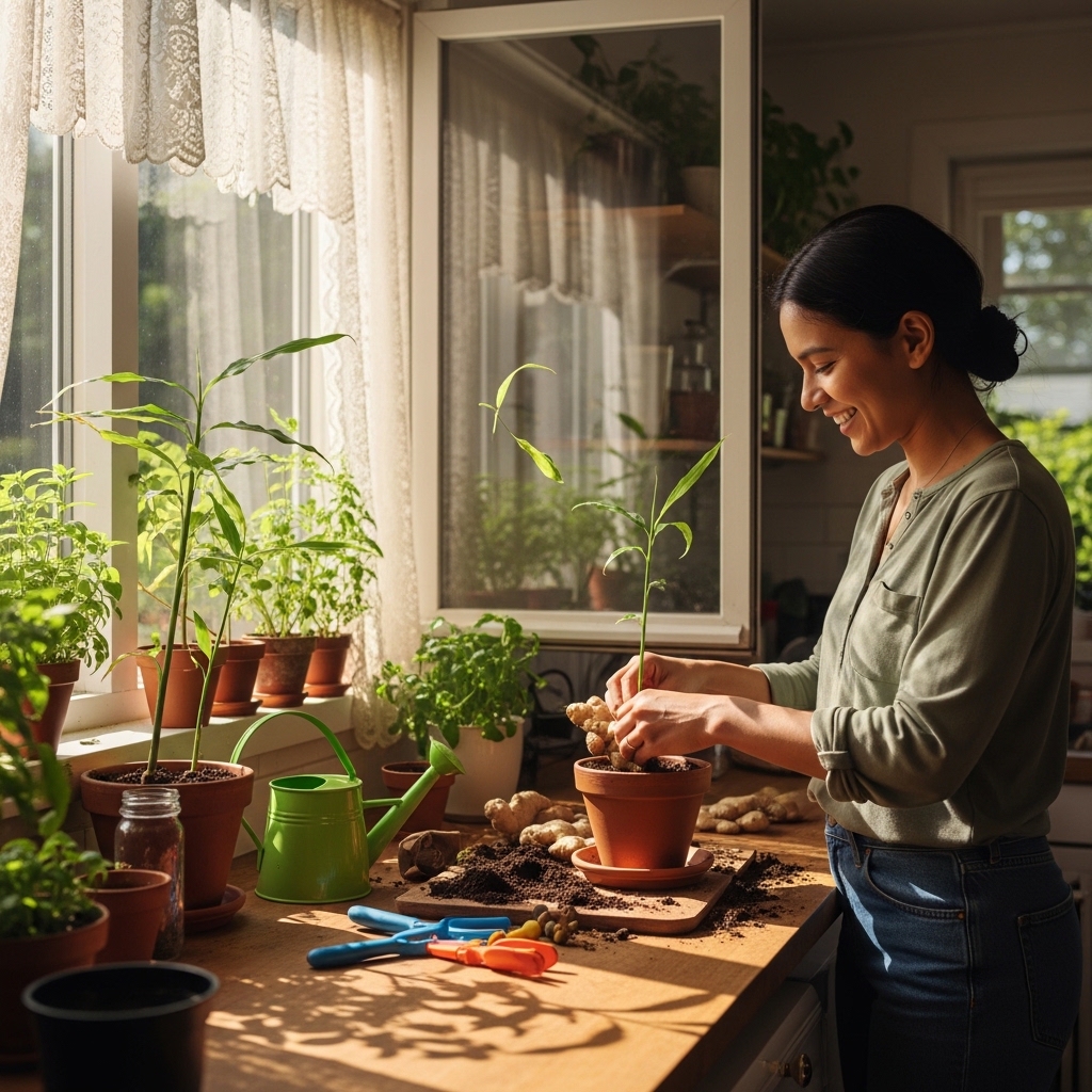 How to Grow a Ginger Plant at Home (Easy Steps)