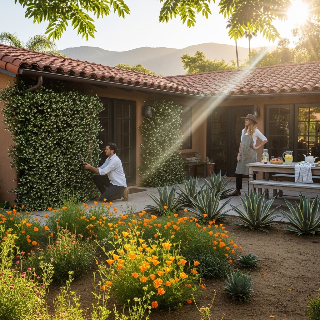 How Close Should Plants Be to a House in California?