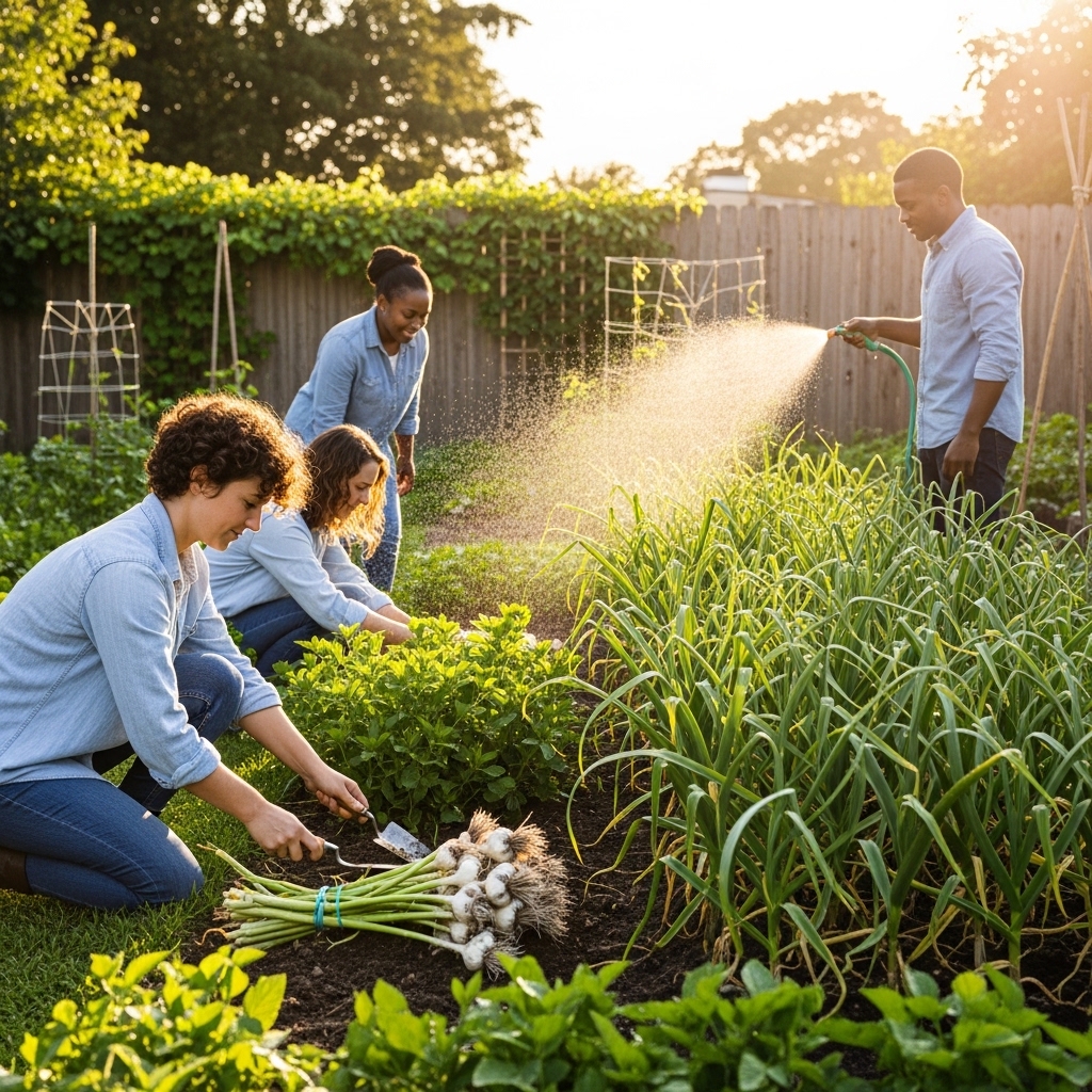 Garlic Care Throughout the Growing Season