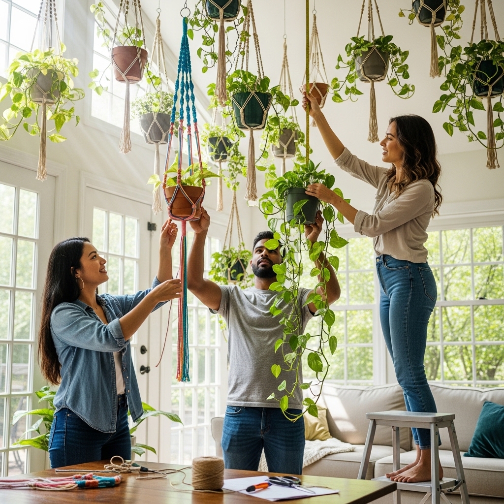 How to Hang Plants From the Ceiling (Easy DIY Guide)