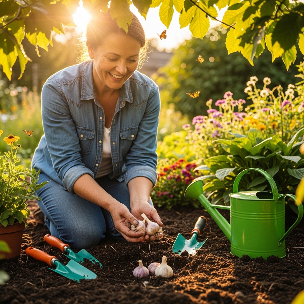 How to Plant Garlic Bulbs the Right Way