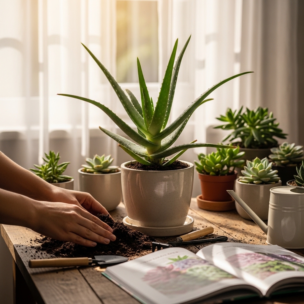 Post-Replanting Care for Aloe Vera