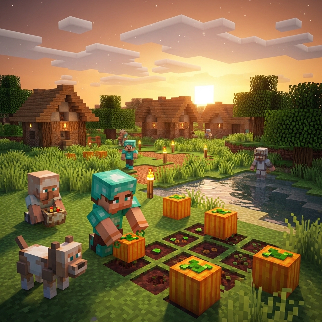 How to Plant Pumpkins in Minecraft (Easy Guide)