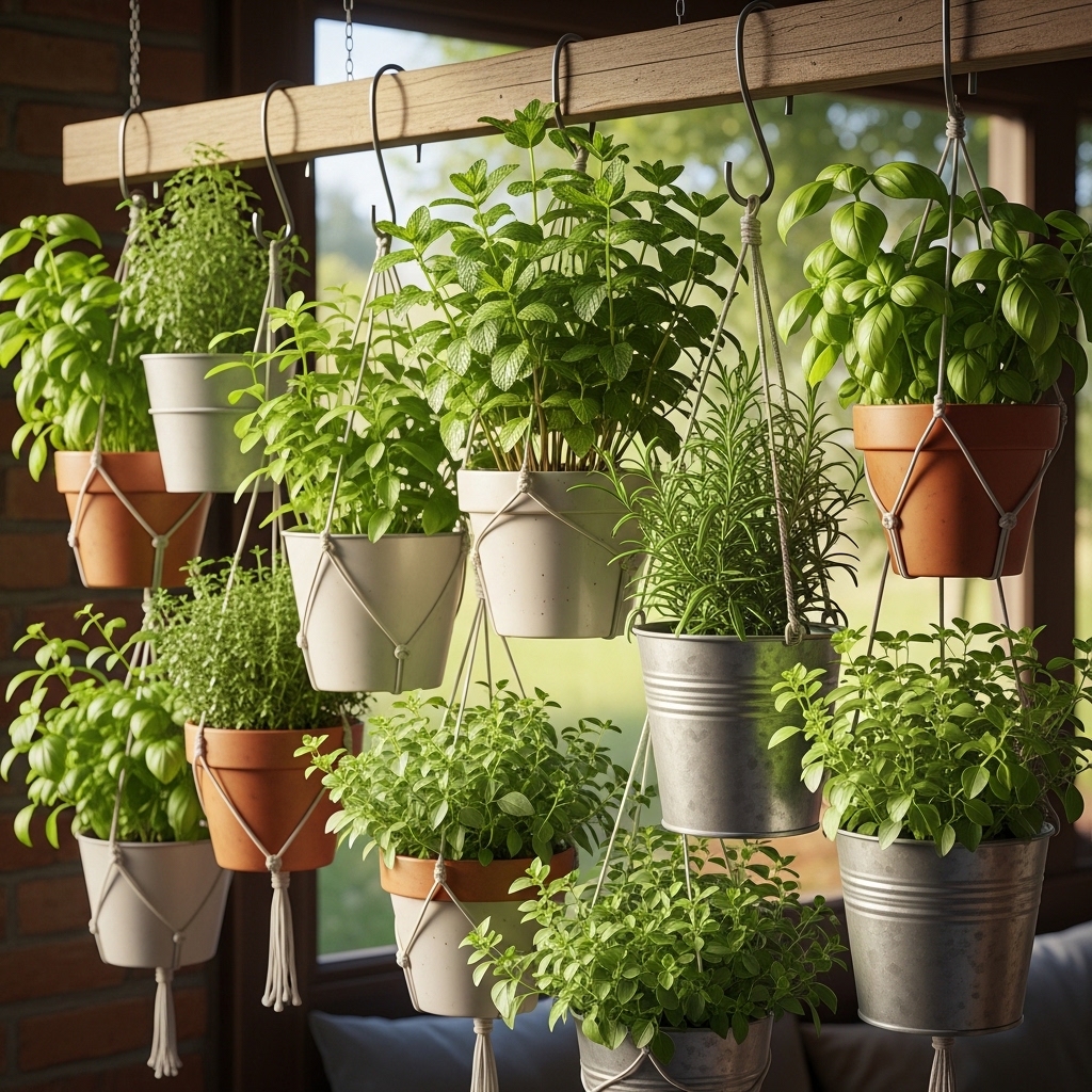 3. Hanging Herb Garden