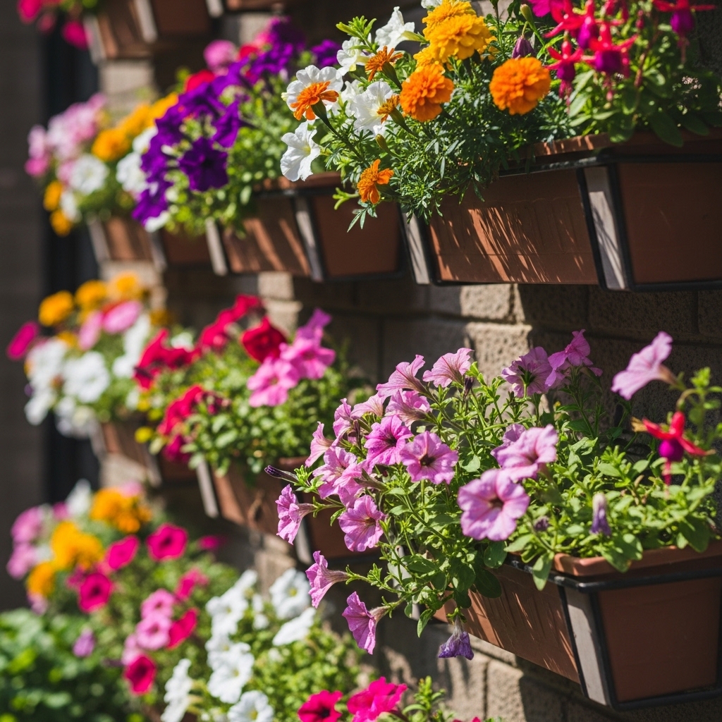 6. Wall-Mounted Planter Boxes