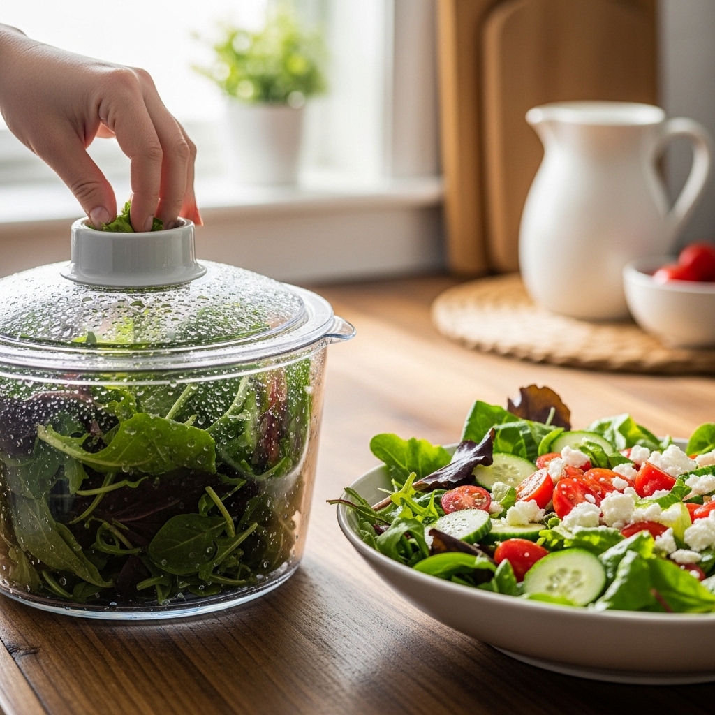 7. Keep a Salad Spinner Handy