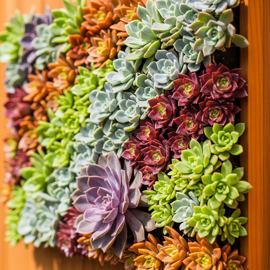 8. Vertical Succulent Garden
