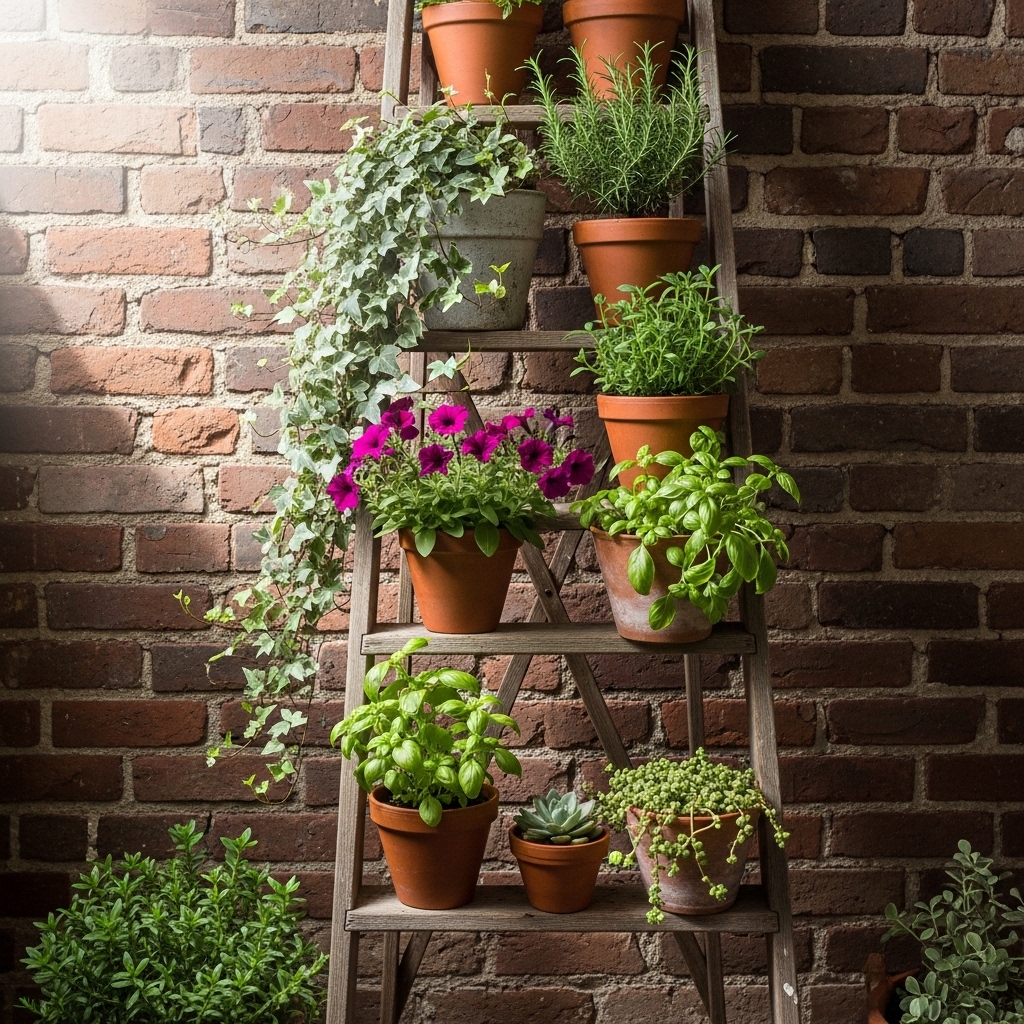 7. Ladder Planter Garden