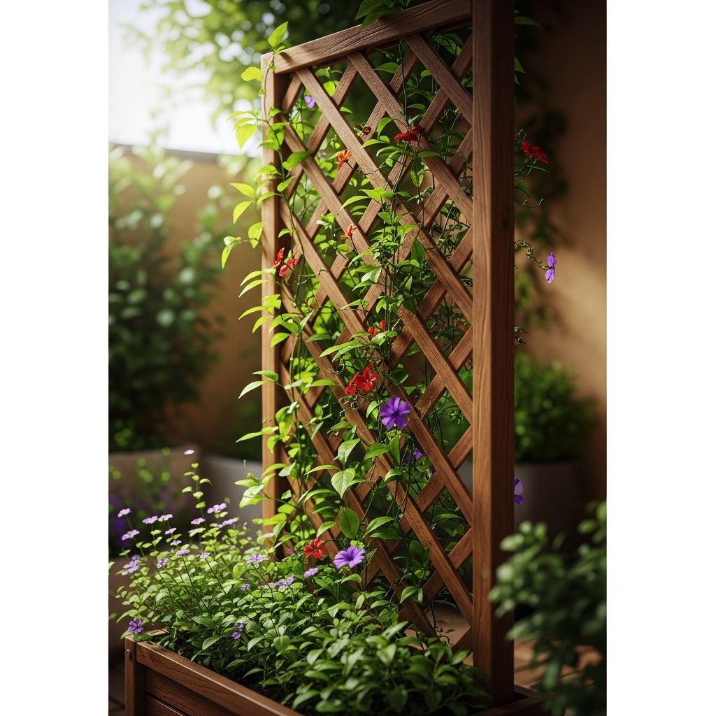 7. Vertical Trellis Garden