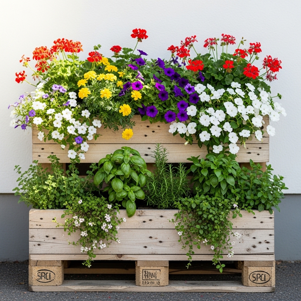 1. Pallet Planters