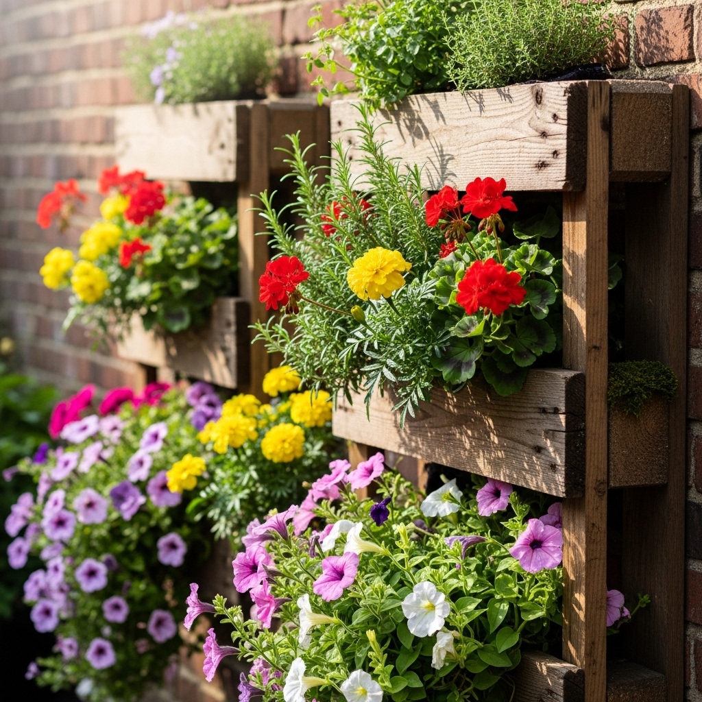 2. Wooden Pallet Garden