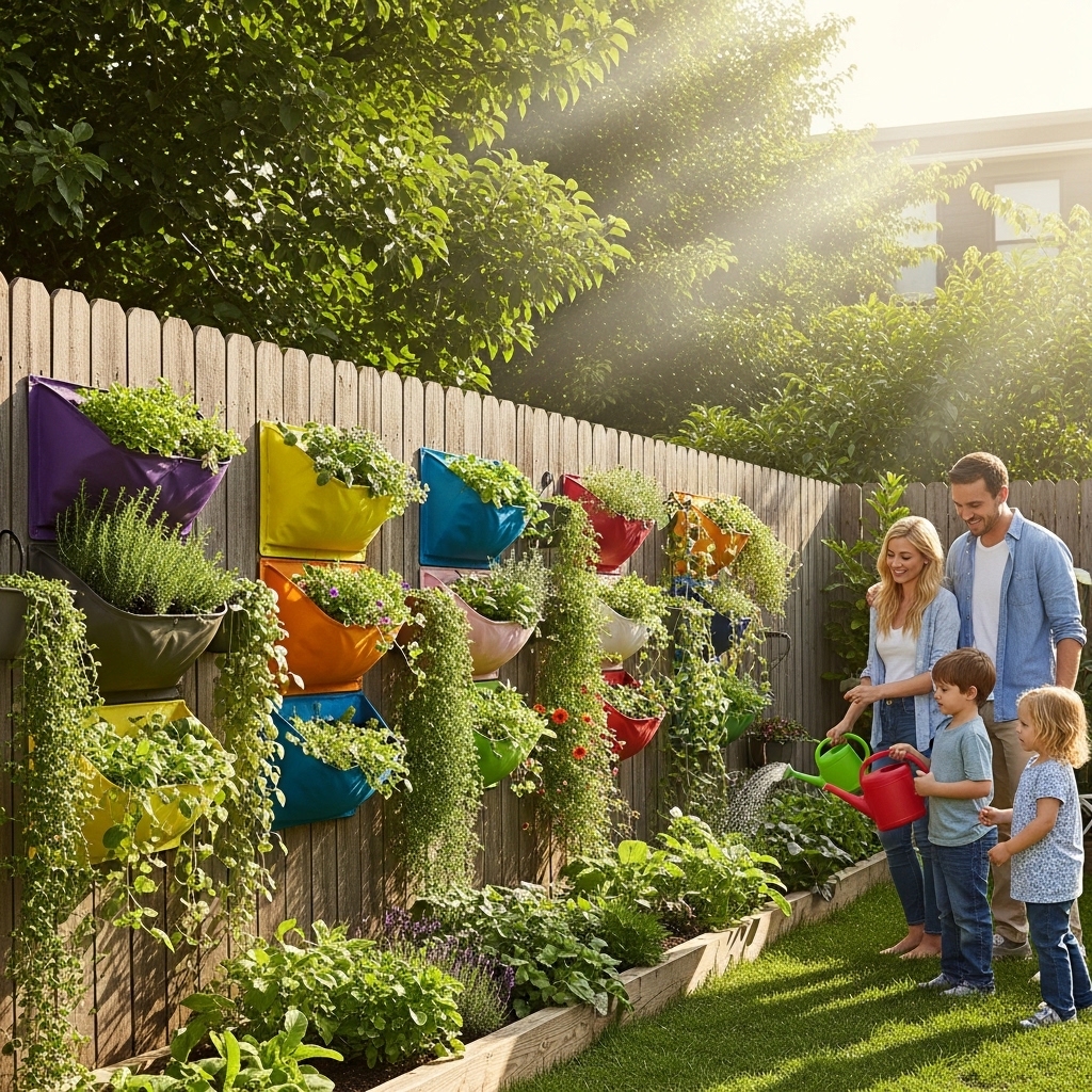 2. Hanging Vertical Garden Bags