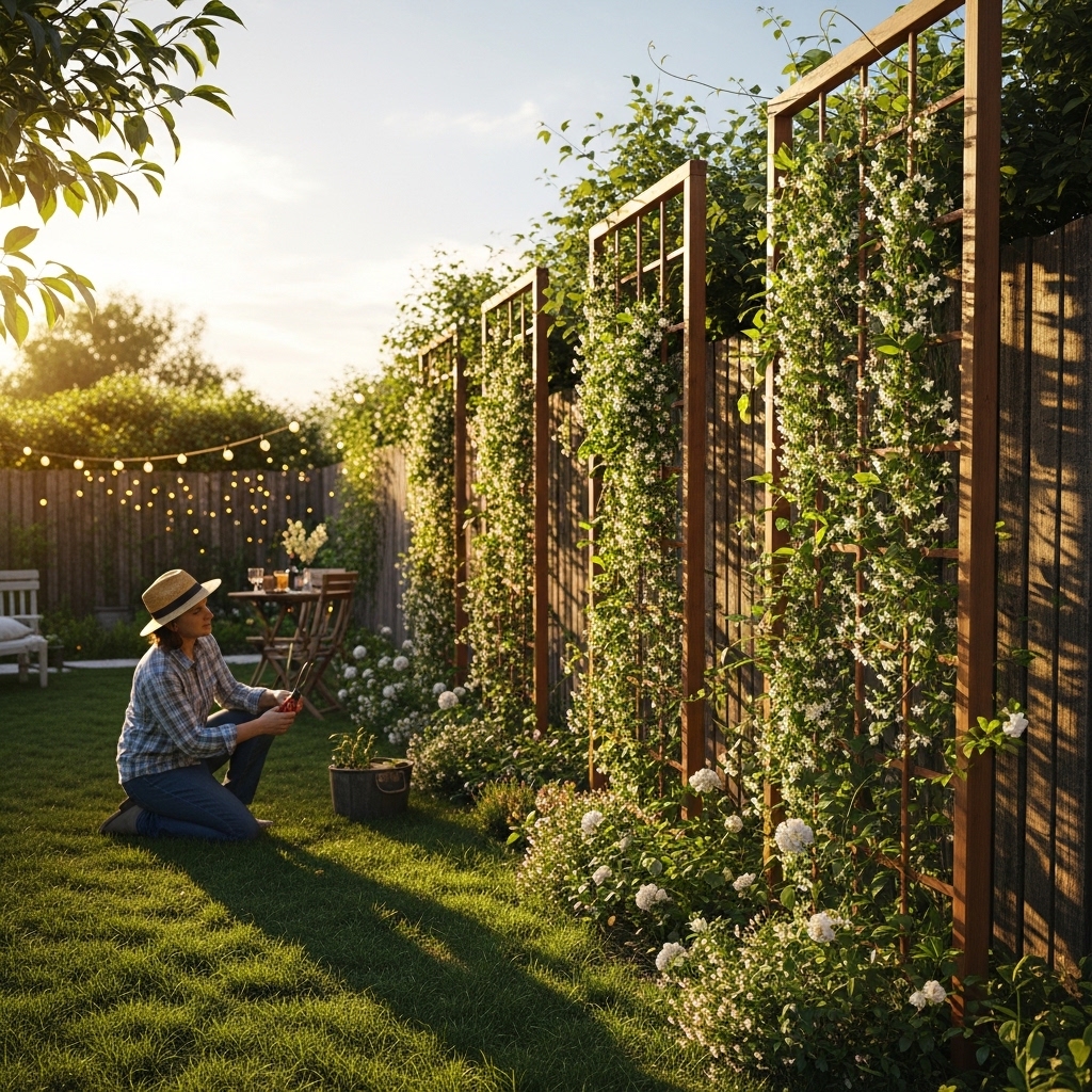 6. Trellis with Climbing Plants