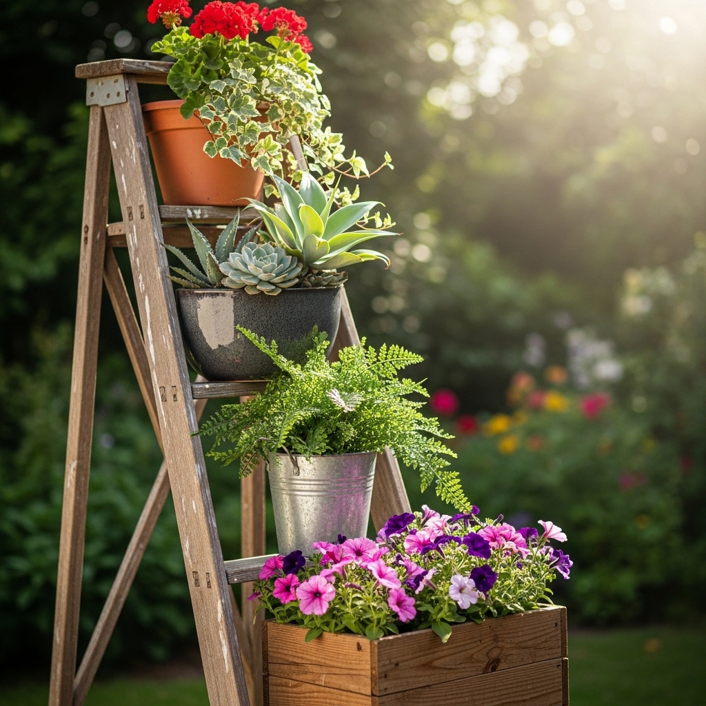 4. Ladder Planters