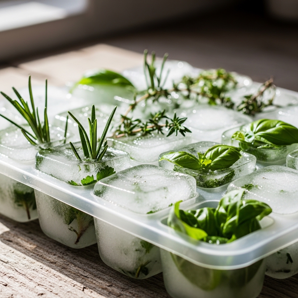 7. Freeze Your Herbs