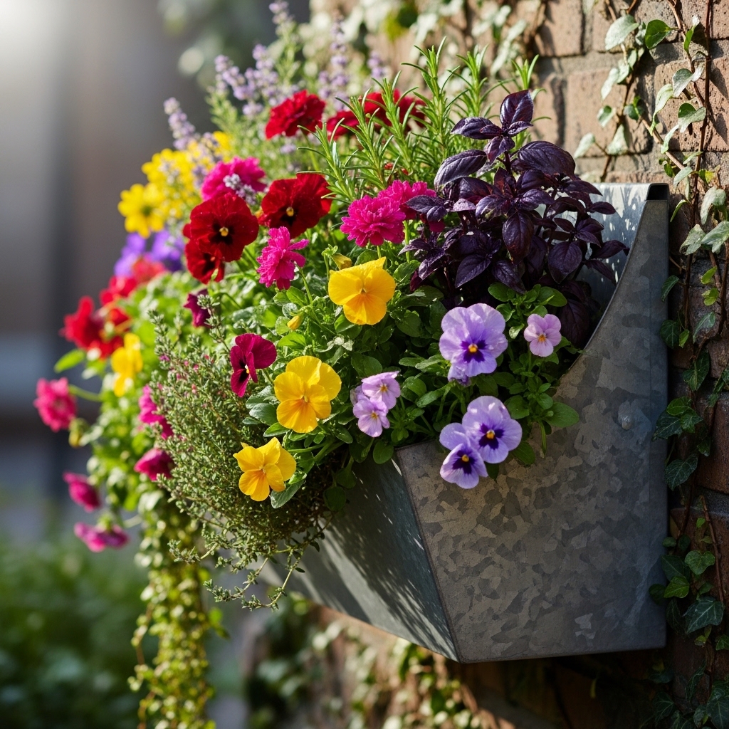 1. Wall-Mounted Planters