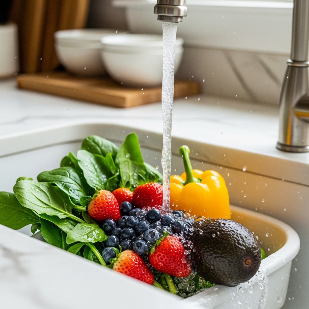 1. Rinse Under Cold Water