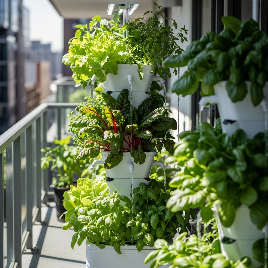 8. Vertical Hydroponic Garden