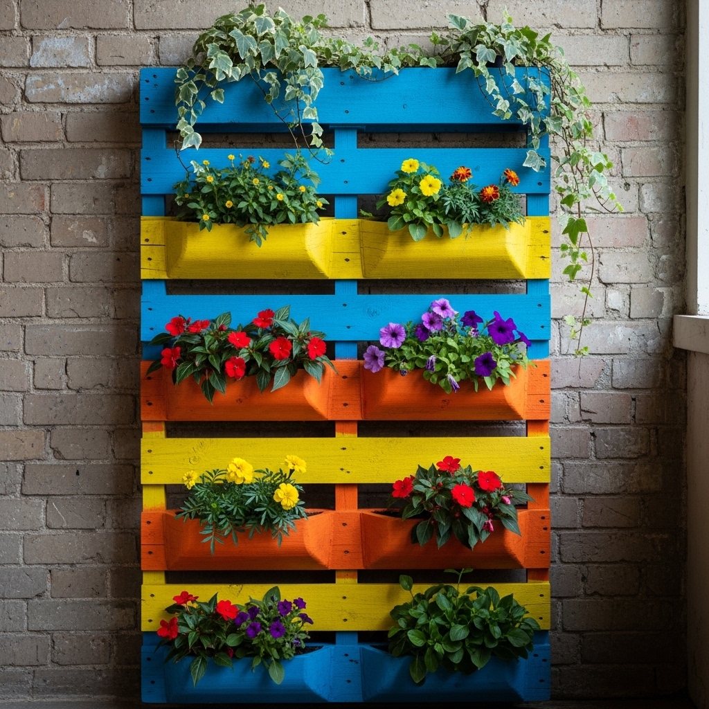 2. Vertical Pallet Garden