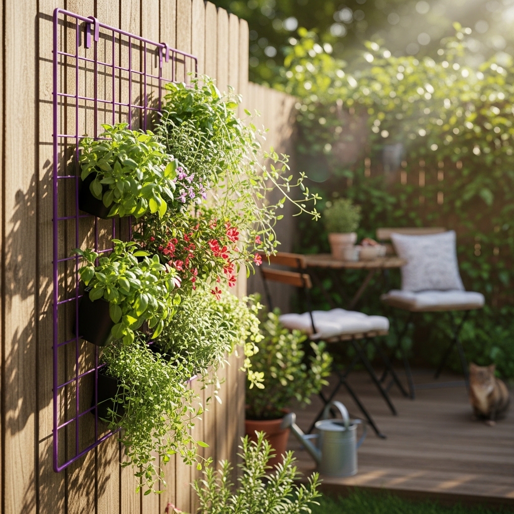 8. Wire Grid Planters