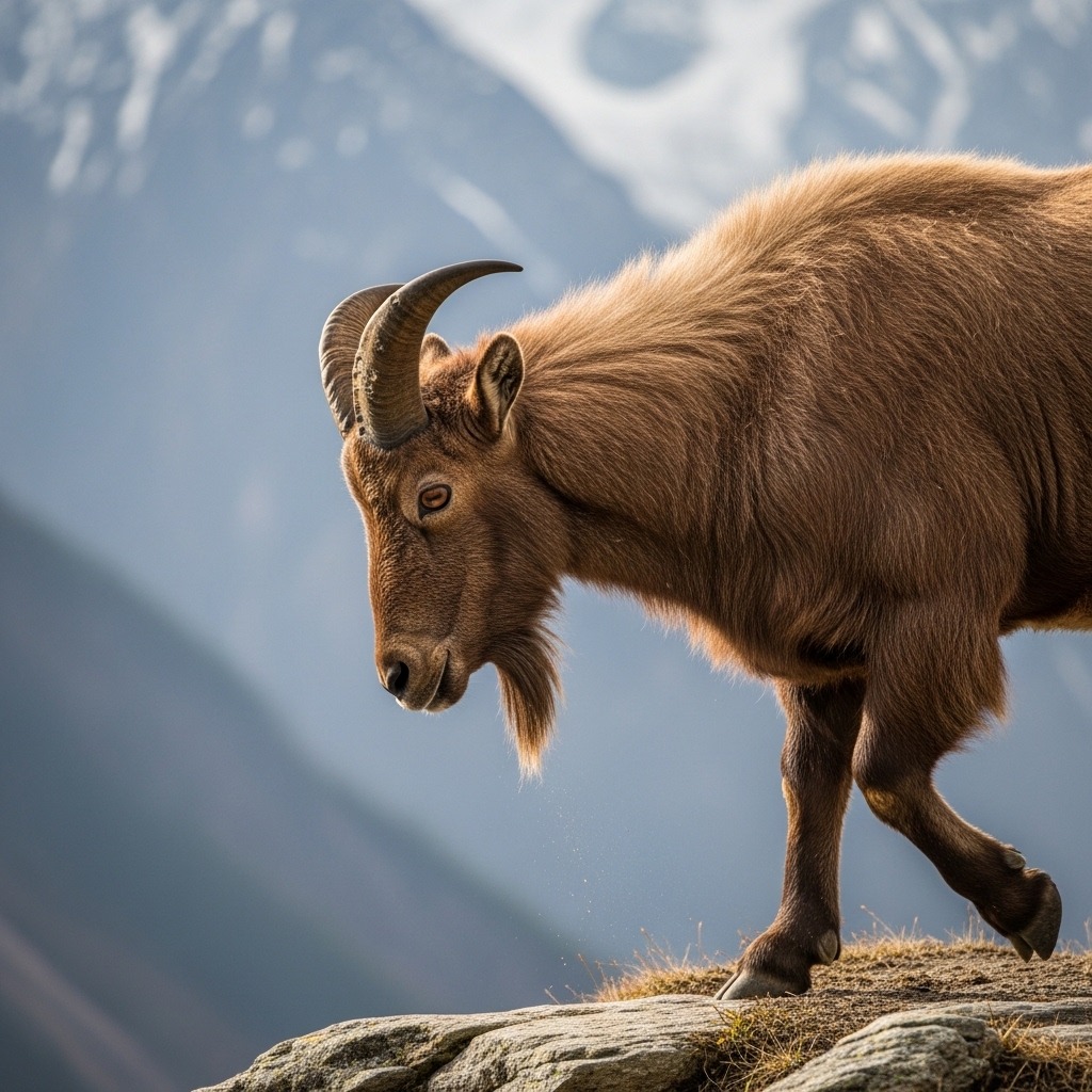 Himalayan Tahr: Mountain Goat with Unique Behaviors