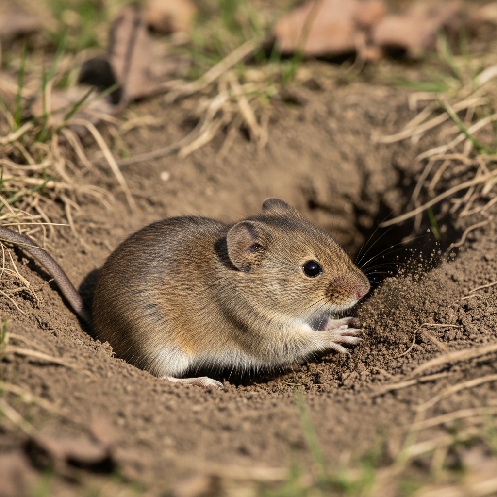 Meadow Vole: Active Rodent with Unique Burrowing Behaviors