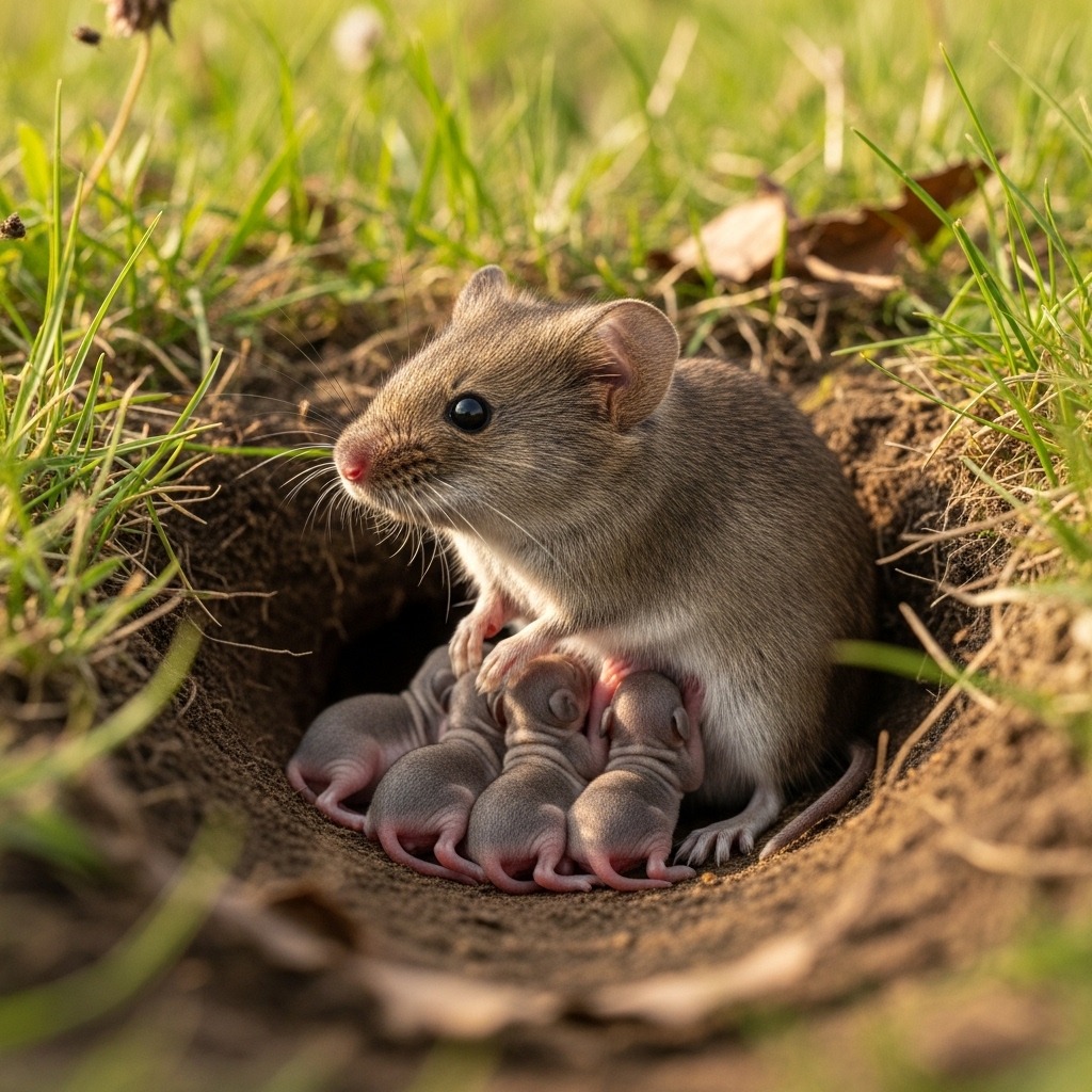 Meadow Vole: Active Rodent with Unique Burrowing Behaviors