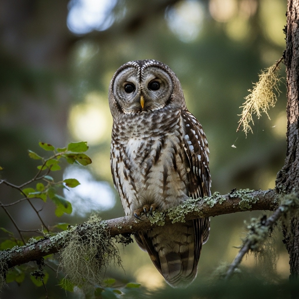 Northern Spotted Owl: Unique Endangered Hunting Species