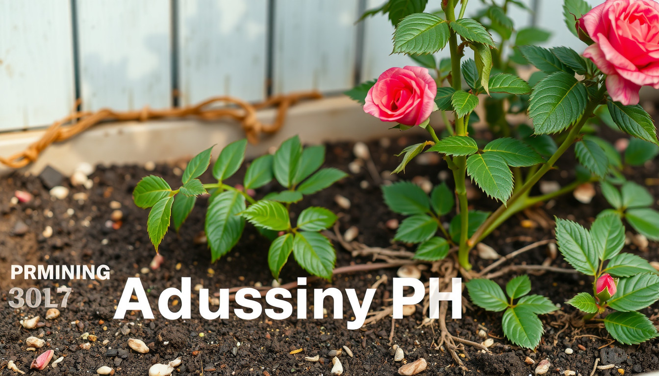 soil pH adjustment for roses